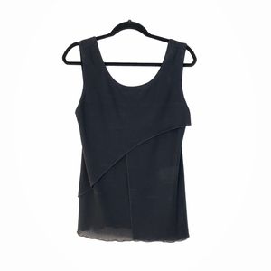 Costume National Black Sleeveless Top Size EU 44